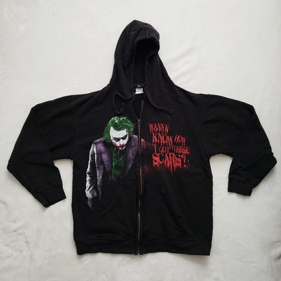 joker zip up hoodie